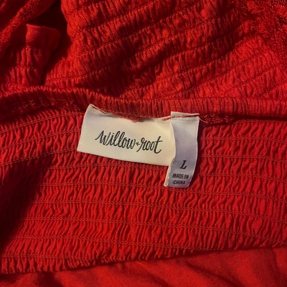 Willow Scarlet Lace Crop Top - Picture 3 of 3